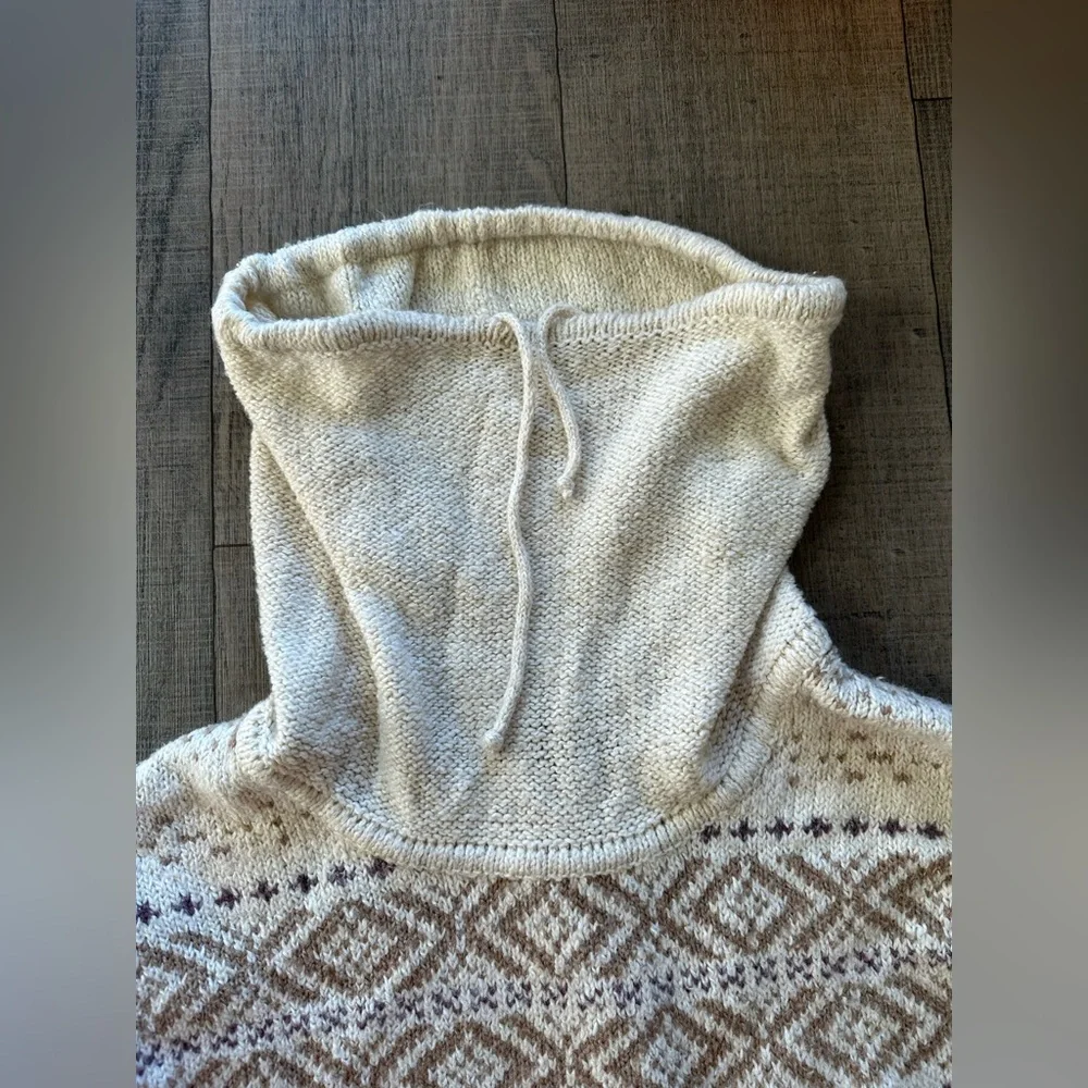 Eddie Bauer adjustable cowl neck sweater size M - Picture 3 of 5